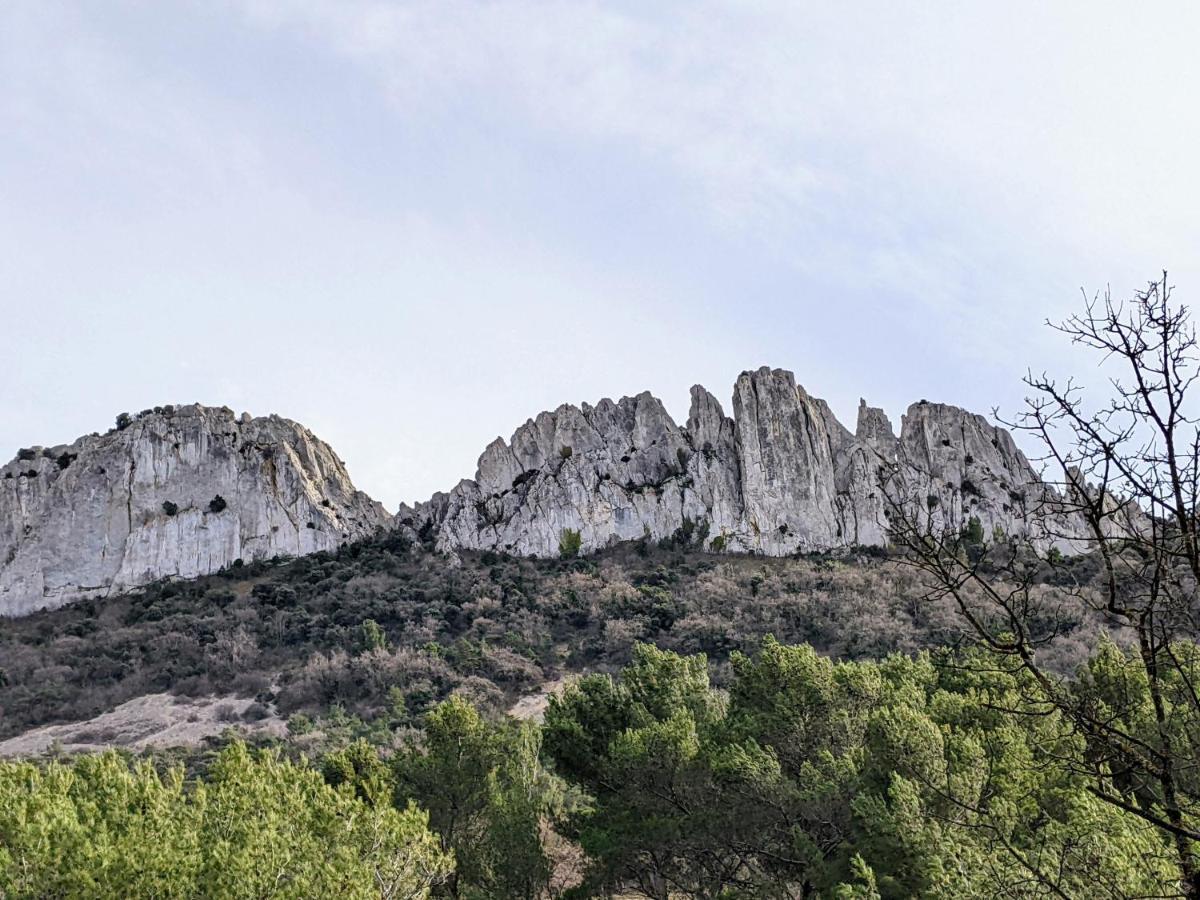 Maisonnette dans domaine avec piscine à Nyons, pays des olives Esterno foto